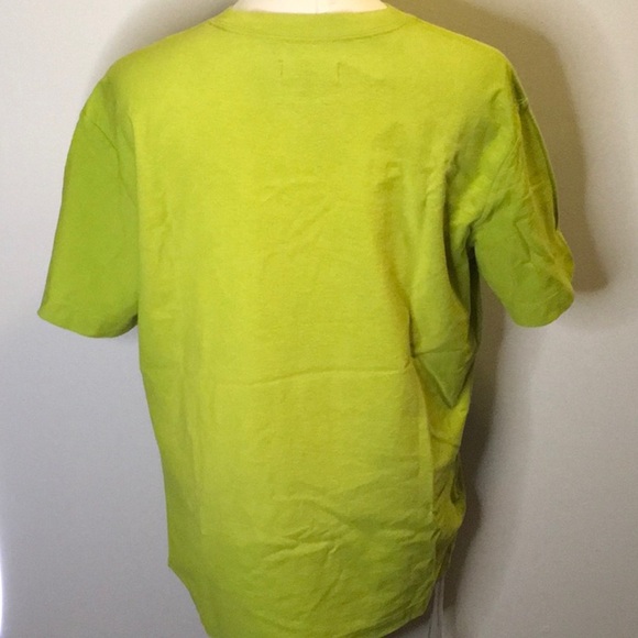 NWT PURPLE BRAND Graphic Logo T-Shirt in Bright Green Cotton (sz L) - Picture 5 of 7